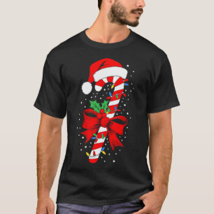 T-shirt Chemise de bonbon de Noël pour garçon fille enfant
