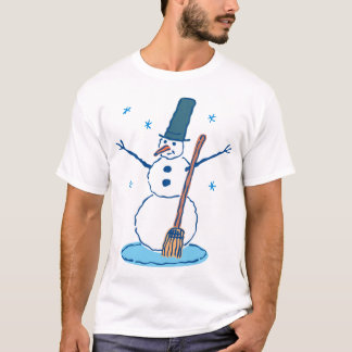 T-shirt Chemise de bonhomme de neige de jour de neige