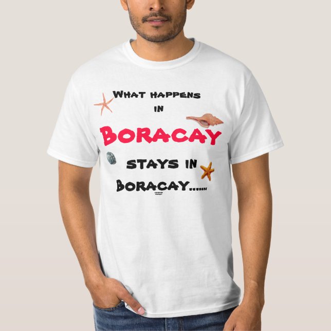T-shirt Chemise de Boracay, Philippines… Pinoy (Devant)