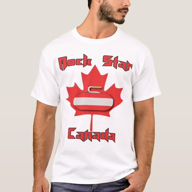 T-shirt Chemise de bordage du Canada de vedette du rock (Devant)