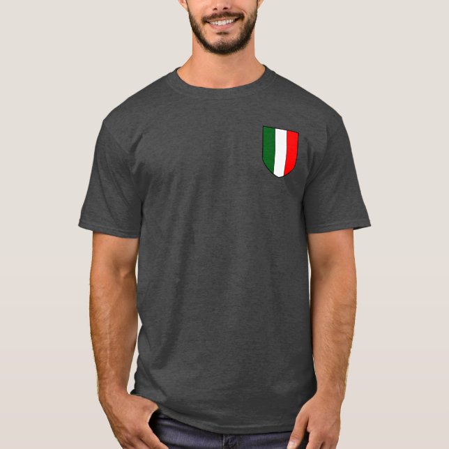 T-shirt Chemise de bouclier de l'Italie (Devant)