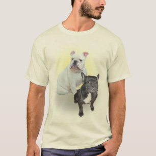 T-shirt Chemise de bouledogues anglais et français