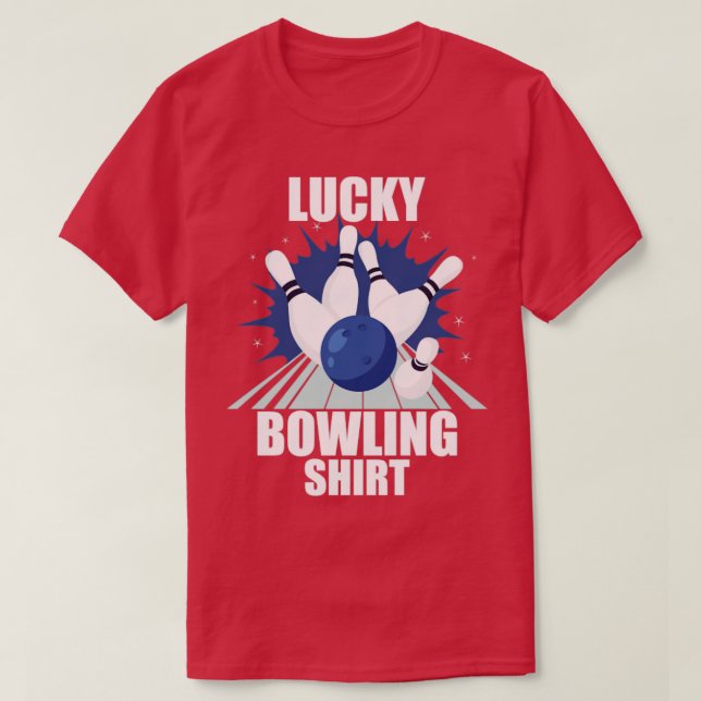 T-shirt Chemise de Bowling Lucky (Design devant)