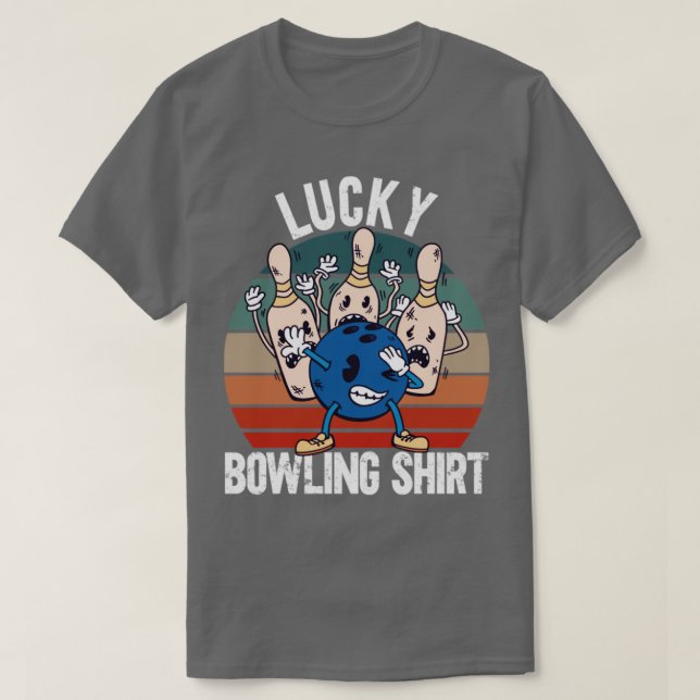 T-shirt Chemise de Bowling Lucky1 (Design devant)