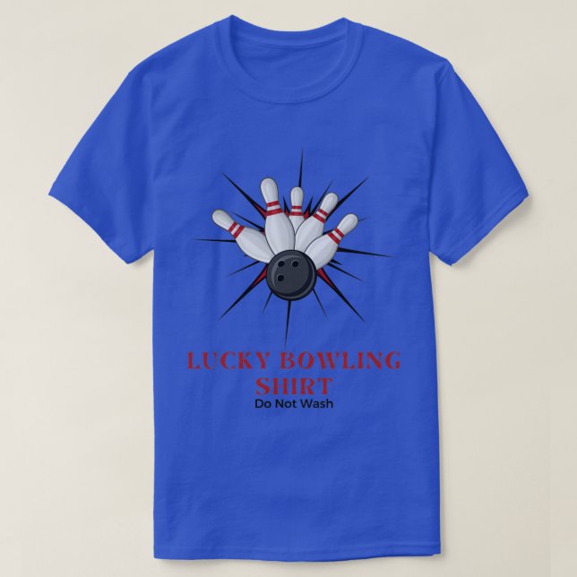 T-shirt Chemise De Bowling Lucky Ne Pas Laver 11 (Design devant)