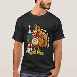 T-shirt Chemise de Bowling Thanksgiving Femmes Hommes Drôl