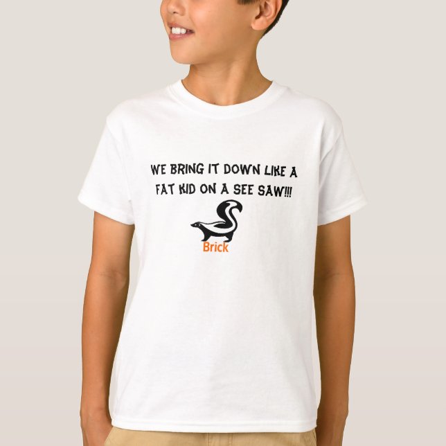 T-shirt Chemise de brique de Moto (Devant)