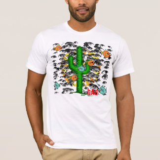 T-shirt Chemise de cactus d'oeil de poissons