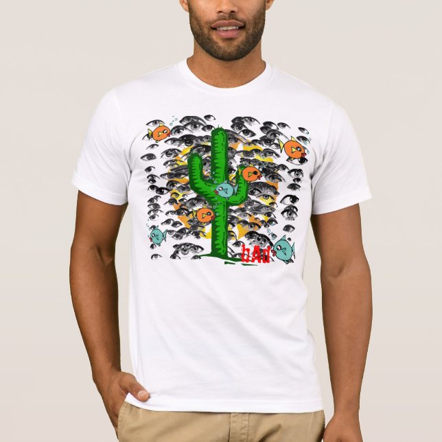 T-shirt Chemise de cactus d'oeil de poissons (Devant)