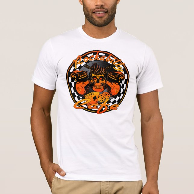 T-shirt Chemise de café de rockabilly (Devant)
