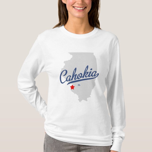 T-shirt Chemise de Cahokia l'Illinois IL (Devant)