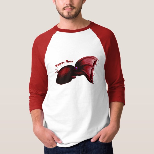 T-shirt Chemise de calmar de vampire (Devant)