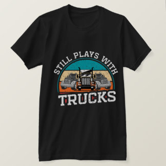 T-shirt Chemise de camion amusante, Cadeau de camion, T-sh
