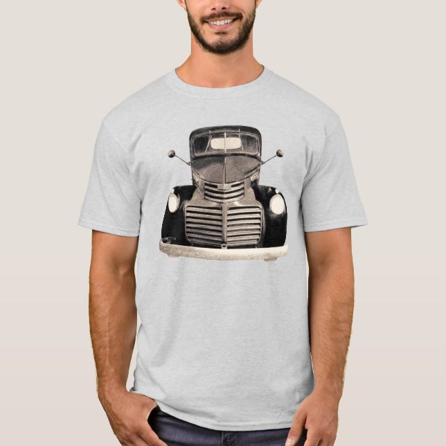 T-shirt Chemise de camion antique (Devant)