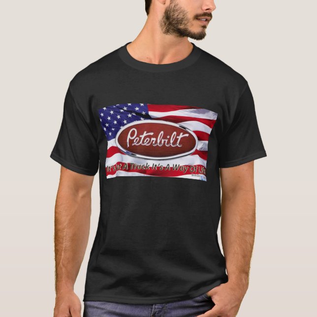 T-shirt Chemise de camionnage de Peterbuilt (Devant)