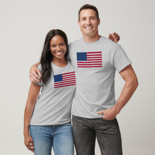 T-shirt Chemise de camo de drapeau américain
