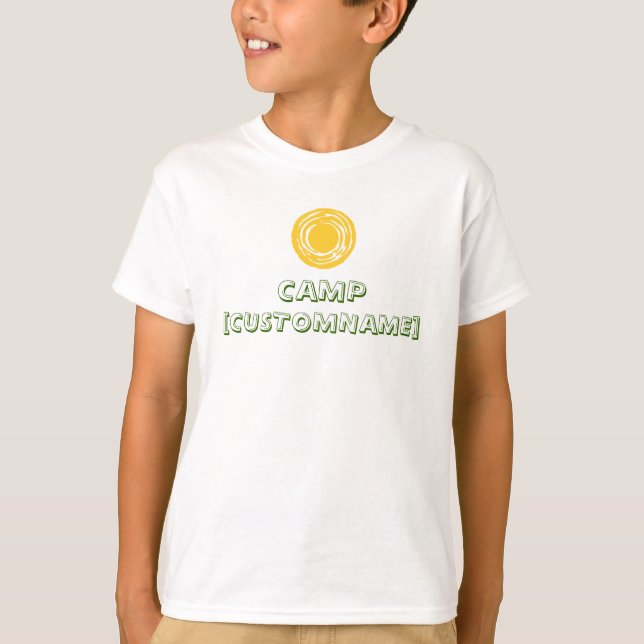 T-shirt Chemise de camp personnalisée (Devant)