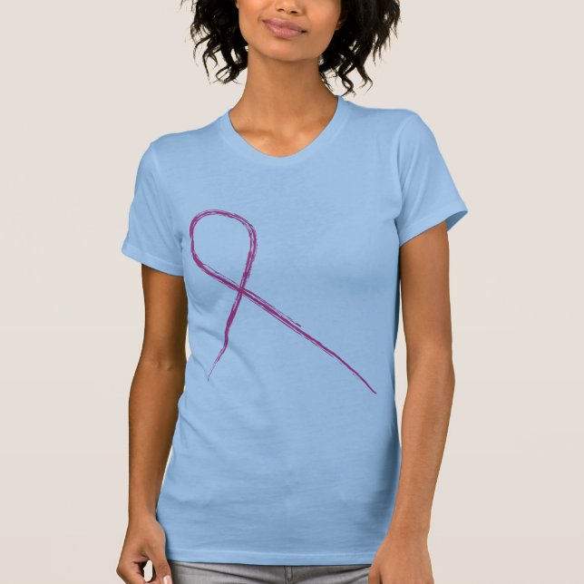 T-shirt Chemise de cancer du sein (Devant)