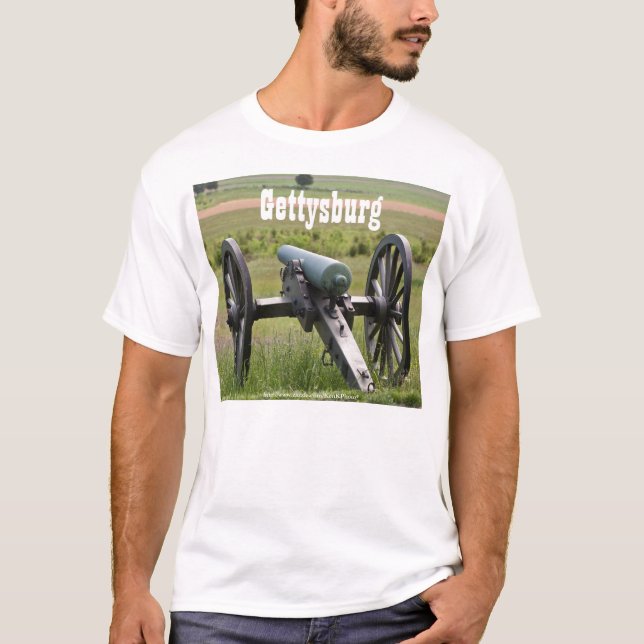 T-shirt Chemise de canon de Gettysburg (Devant)
