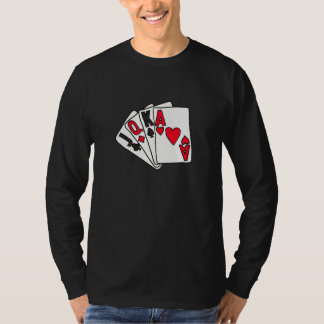 T-shirt Chemise de cartes de jeu de CB