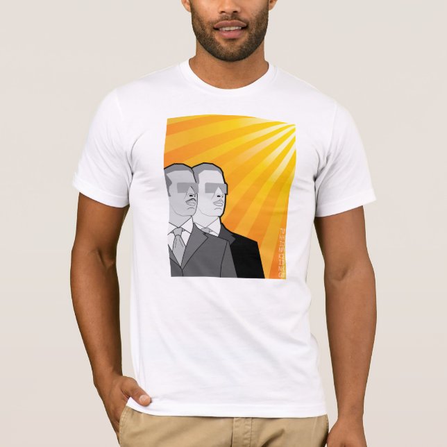 T-shirt Chemise de cas de masque de l'avance des hommes (Devant)