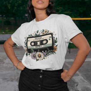T-shirt Chemise de Cassette Retro Audiobook - Amoureux du