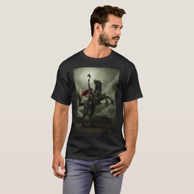 T-shirt Chemise de cavalier sans tête (Devant entier)