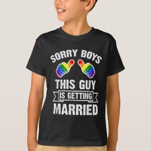 T-shirt Chemise de célibataire Fête LGBT Fierté gay Marié 