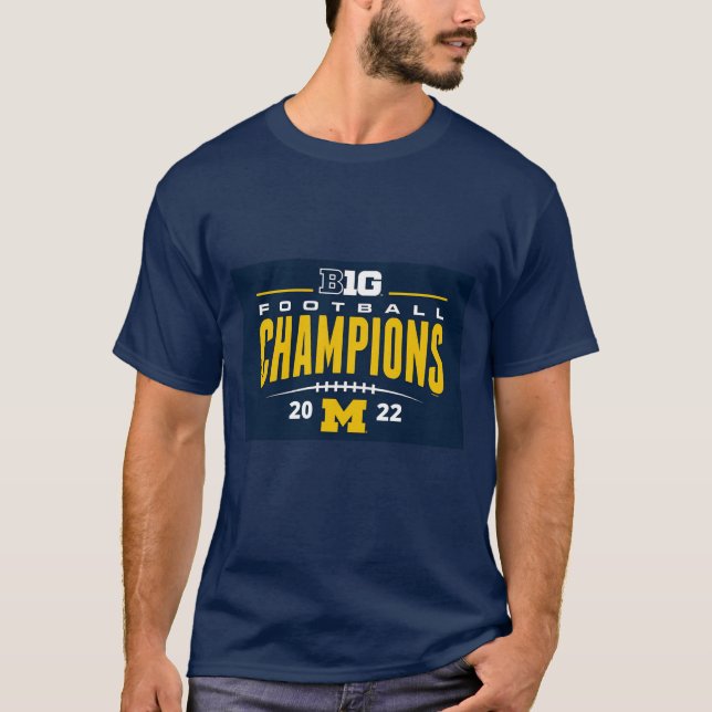 T-shirt chemise de championnat michigan big ten (Devant)