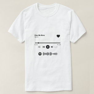 T-shirt Chemise de chanson Spotify   Love Chanson Cadeau P