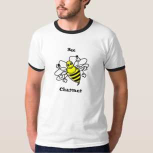 T-shirt Chemise de charmeur d'abeille de bande dessinée