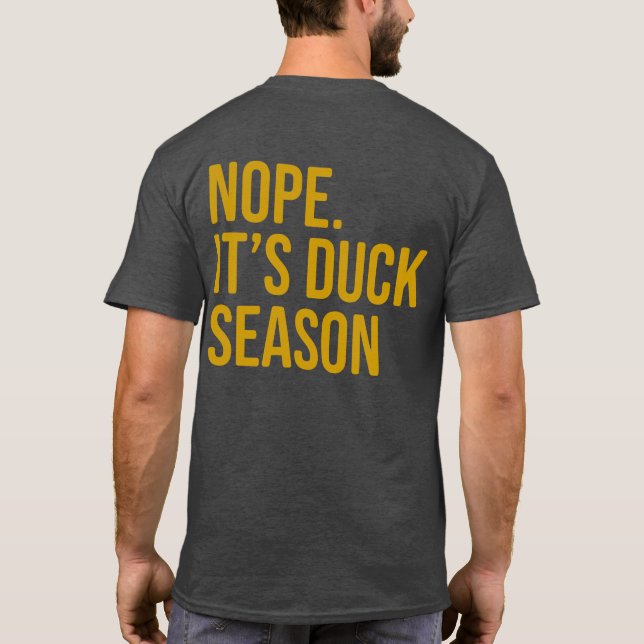 T-shirt Chemise de chasse au canard drôle et hilarante pou (Dos)