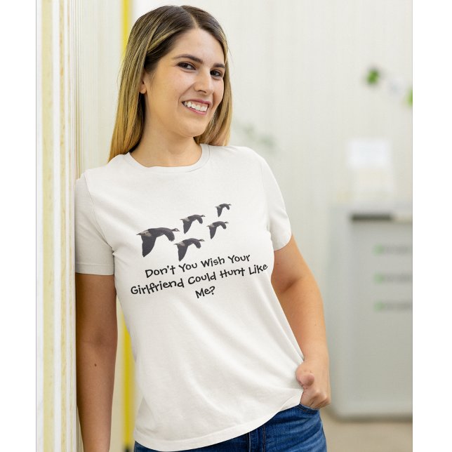 T-shirt Chemise de chasse pour femme - Drôle (Funny hunting womne's shirt.)