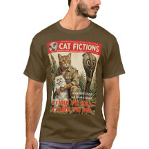 Chemise de chat de fiction pulp vintage | Aventure