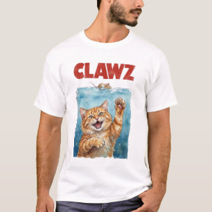 T-shirt Chemise de chat de parodie drôle CLAWZ Film de c