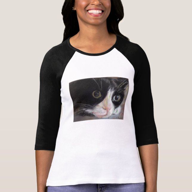 T-shirt Chemise de chat de smoking (Devant)