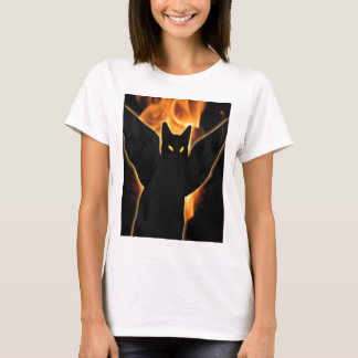 T-shirt Chemise de chat démon pour femmes
