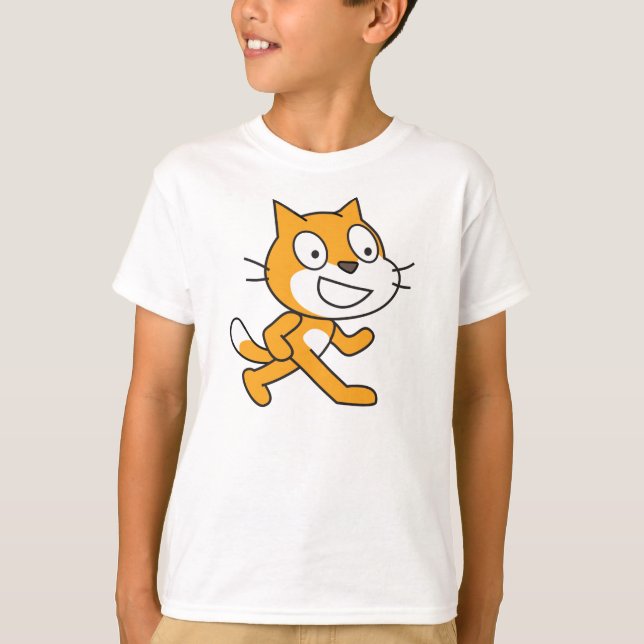 T-shirt Chemise de chat d'éraflure (enfants) (Devant)
