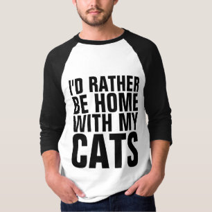 T-shirt Chemise de chat drôle de VACANCES À LA MAISON