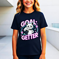 Chemise de chat « Goal Getter » drôle et motivante