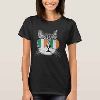 T-shirt Chemise de chat Irlande Drapeau irlandais Pays Rét