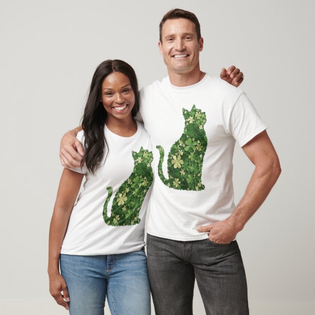 T-shirt Chemise de chat pour la Saint-Patrick, Chat irland (Unisexe)