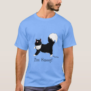 T-shirt Chemise de chat Sassy