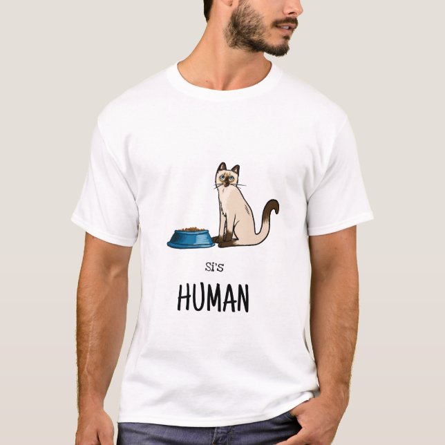 T-shirt Chemise de chat siamois (Devant)