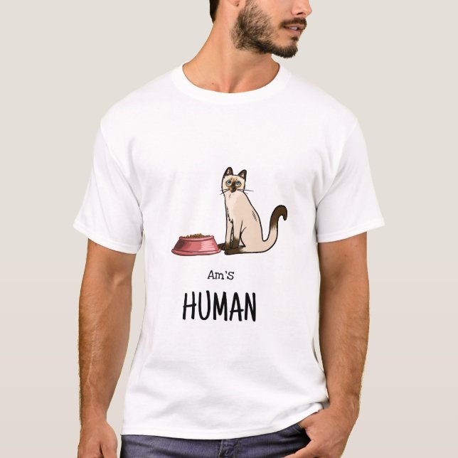 T-shirt Chemise de chat siamois (Devant)