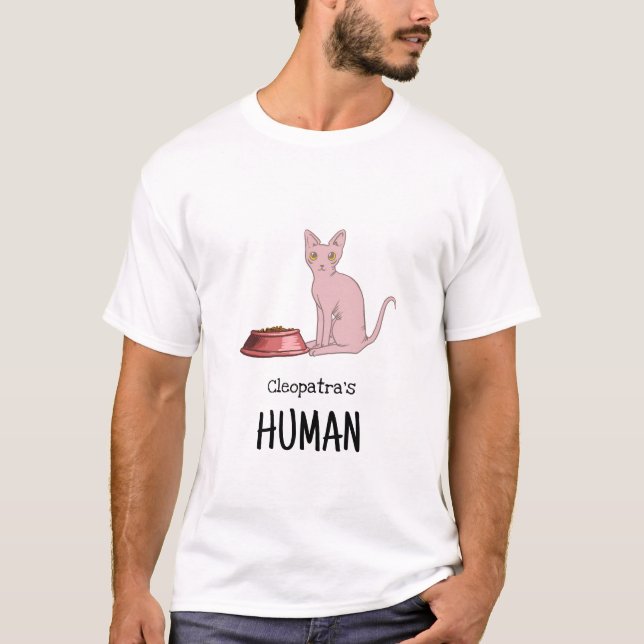 T-shirt Chemise de chat Sphynx (Devant)