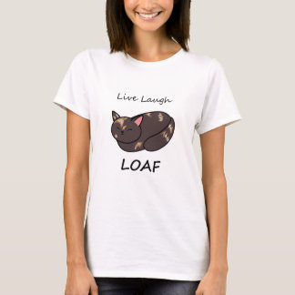 T-shirt Chemise de chat Tortie Loaf Rire en direct