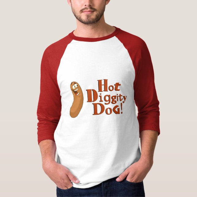 T-shirt Chemise de Chaud-Diggity-Chien (Devant)