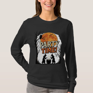 T-shirt Chemise de chaudron de sorcière à temps de fête Ha