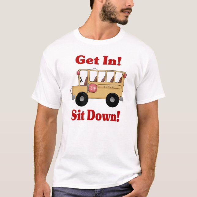 T-shirt Chemise de chauffeur d'autobus scolaire (Devant)
